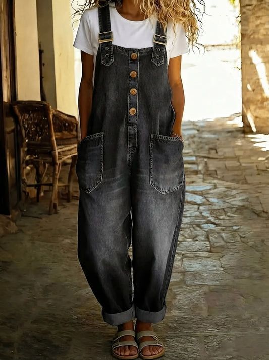 Rivoura™ Denim Jumpsuit – Casual stijl en dagelijks draagcomfort
