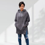 Women's Oversized Hoodie Dress – Casual Longline Pullover