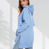 Women's Oversized Hoodie Dress – Casual Longline Pullover