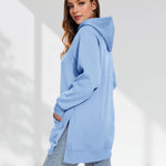 Women's Oversized Hoodie Dress – Casual Longline Pullover