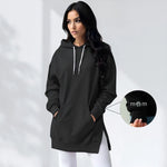 Women's Oversized Hoodie Dress – Casual Longline Pullover