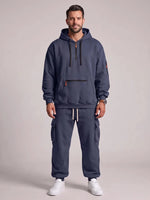 Relaxed-Fit Men Hooded Lounge Set