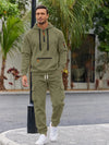 Relaxed-Fit Men Hooded Lounge Set