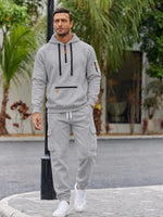 Relaxed-Fit Men Hooded Lounge Set