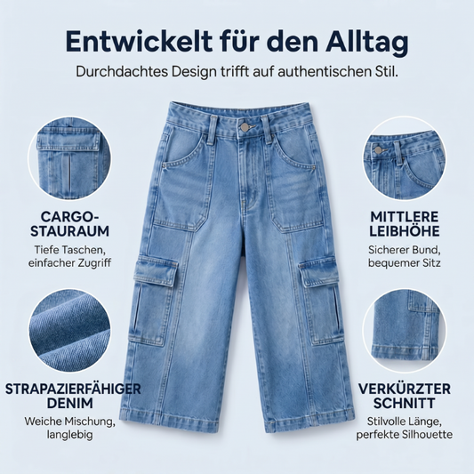 📢Mid-Season Sale: −50% nur für kurze Zeit⏰Lässige, elastische, verkürzte Jeanshose für Damen