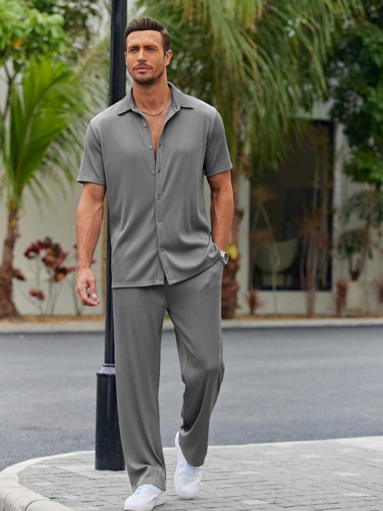 Casual Loose Fit Shirt Sets