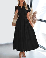 Women's Elegant V-Neck Maxi Dress