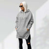 Women's Oversized Hoodie Dress – Casual Longline Pullover