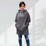 Women's Oversized Hoodie Dress – Casual Longline Pullover