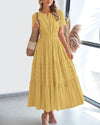 Women's Elegant V-Neck Maxi Dress
