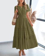 Women's Elegant V-Neck Maxi Dress