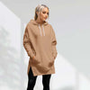 Women's Oversized Hoodie Dress – Casual Longline Pullover