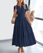 Women's Elegant V-Neck Maxi Dress