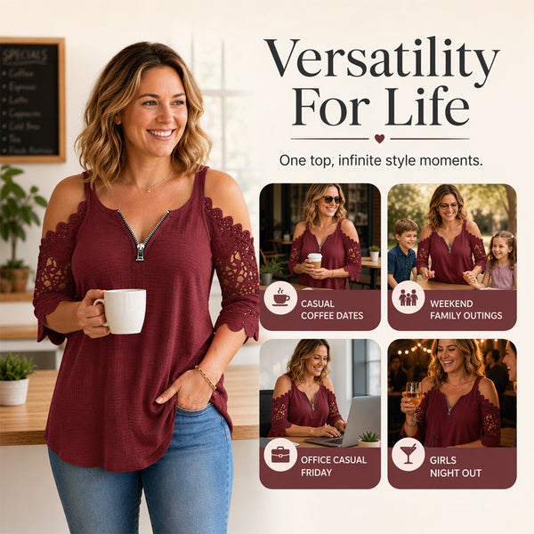 Classic Lace Off-Shoulder Elegance Top