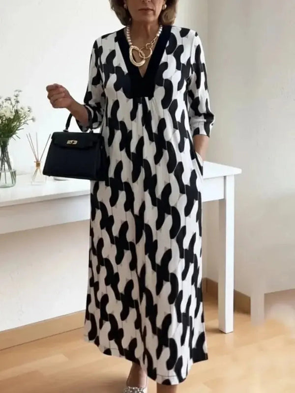 StudioCanvas Color Block Midi Dress