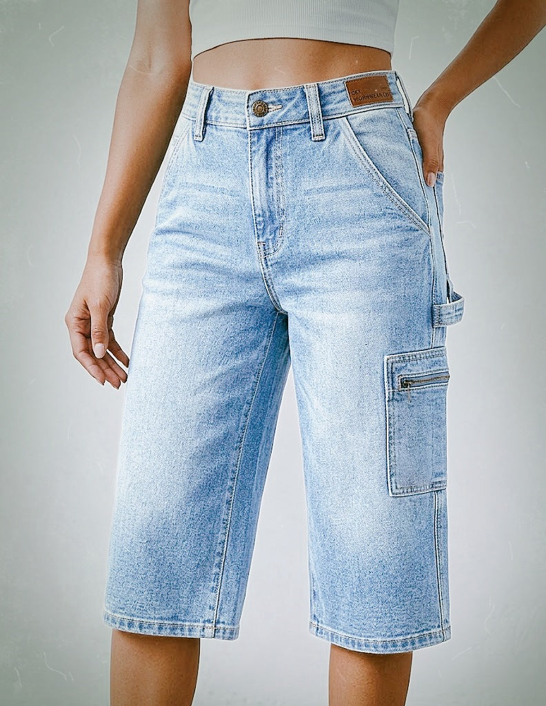 📢Mid-Season Sale: −50% nur für kurze Zeit⏰Lässige, elastische, verkürzte Jeanshose für Damen