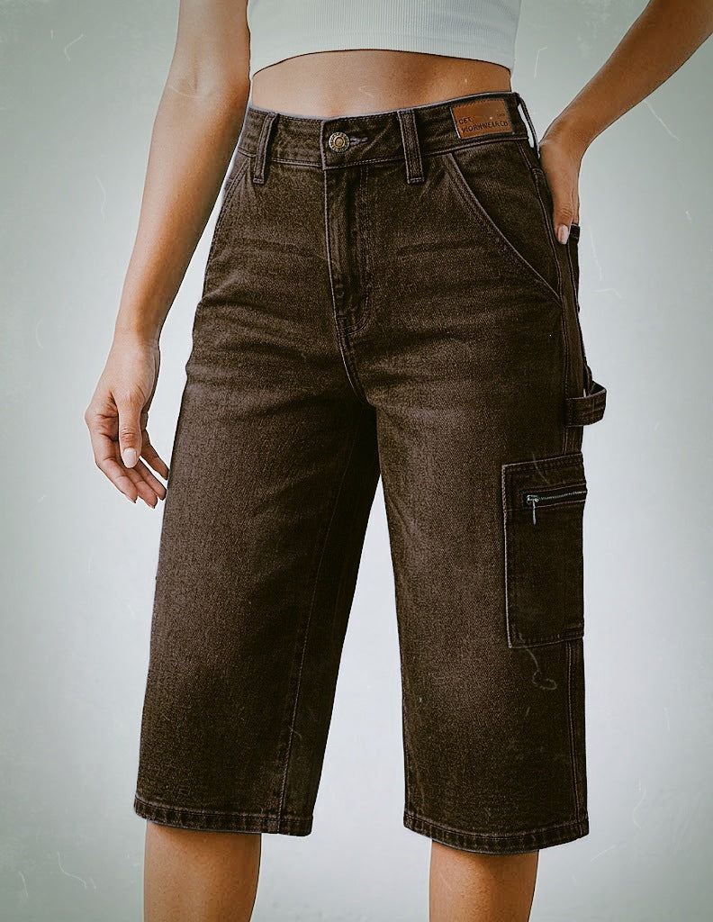📢Mid-Season Sale: −50% nur für kurze Zeit⏰Lässige, elastische, verkürzte Jeanshose für Damen