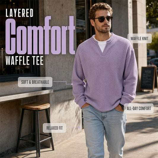 Comfortable Waffle-Knit T-Shirt