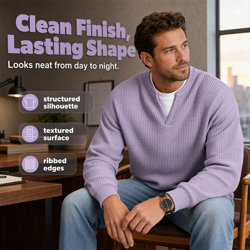 Comfortable Waffle-Knit T-Shirt
