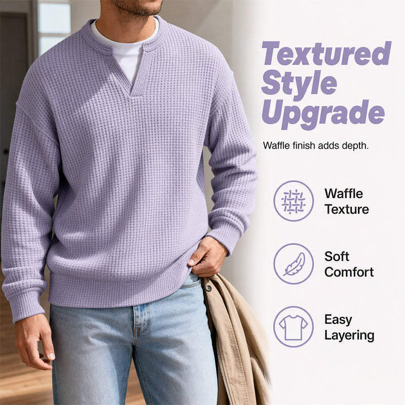 Comfortable Waffle-Knit T-Shirt